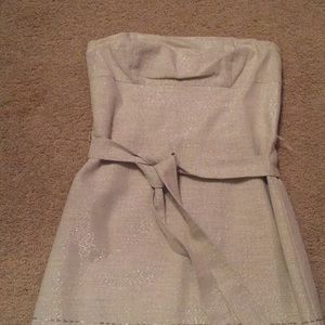 LOFT Silver thread dress